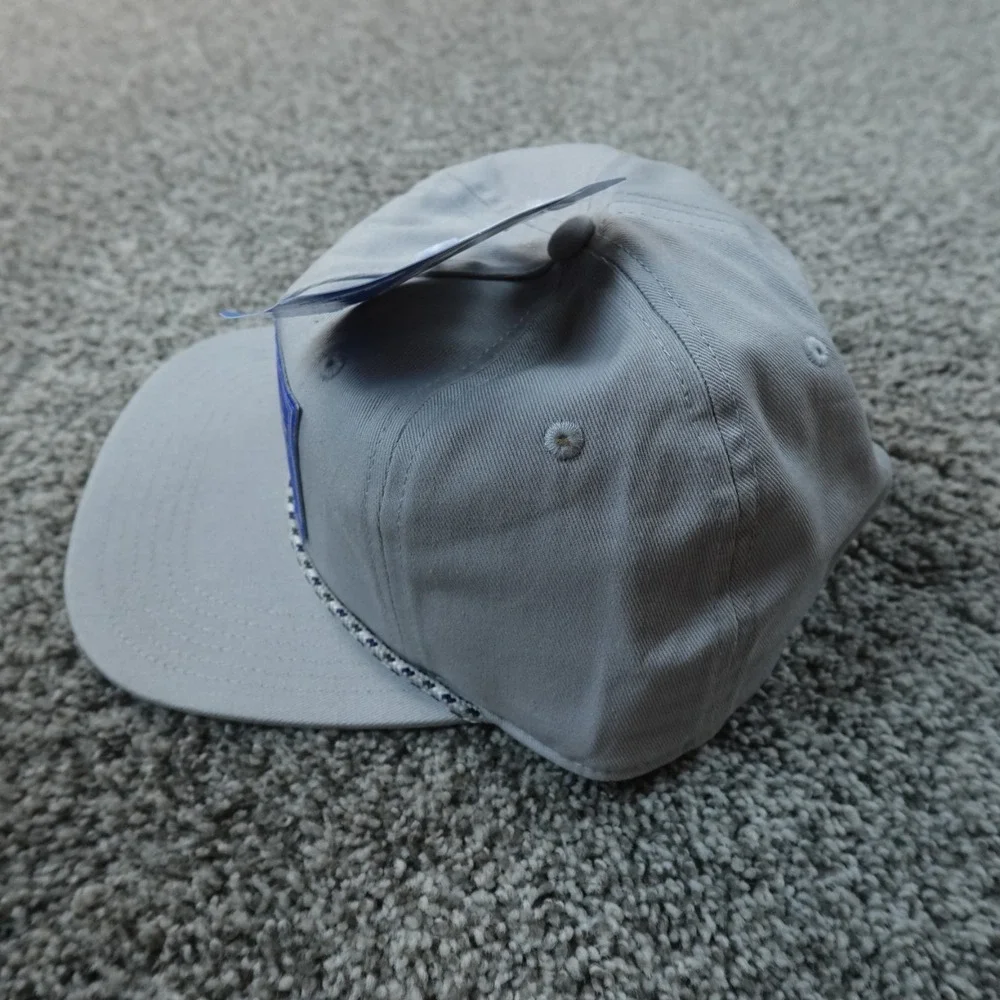 NEW Columbia PFG‎ Hat Cap Mens One Size Gray Adjustable Snap Back Rope Fishing